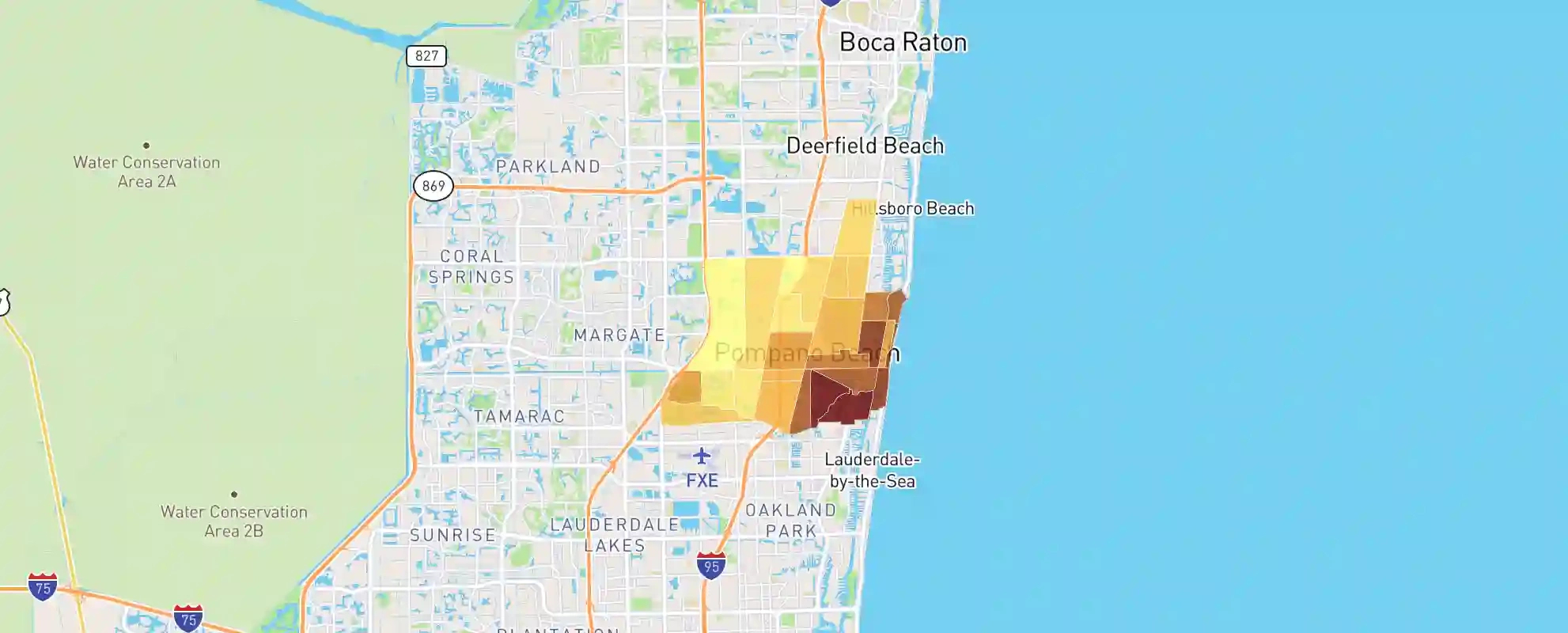 Pompano Beach, Fl Real Estate Market Data - Neighborhoodscout regarding Zip Code Map For Pompano Beach Fl