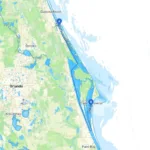 Ponce Inlet To Cocoa Beachboat   Savvy Navvy Smart Routing Throughout Cocoa Beach On Map Of Florida