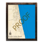 Ponte Vedra Beach, Fl Nautical Wood Maps Regarding Map Of Ponte Vedra Beach Fl
