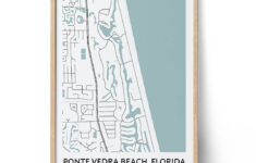 Ponte Vedra Beach Map Poster - Your City Map Art - Positive Prints with regard to Map of Florida Ponte Vedra Beach