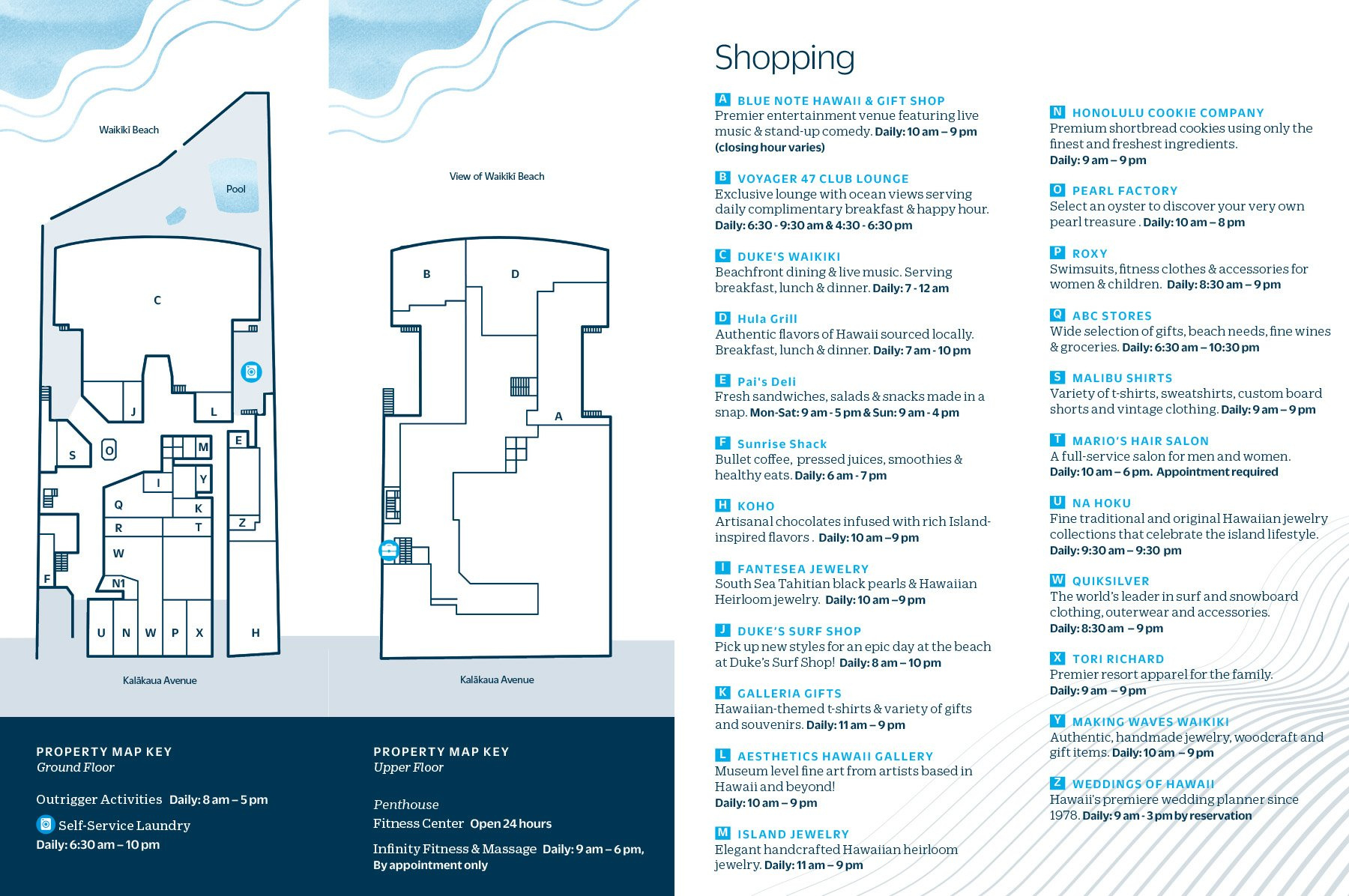 Property Map | Outrigger Waikiki Beach Resort with regard to Map Of Beachfront Hotels Waikiki Beach