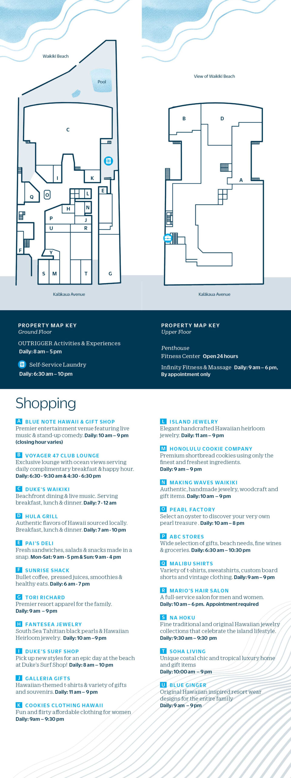 Property Map with regard to Outrigger Waikiki Beach Resort Map