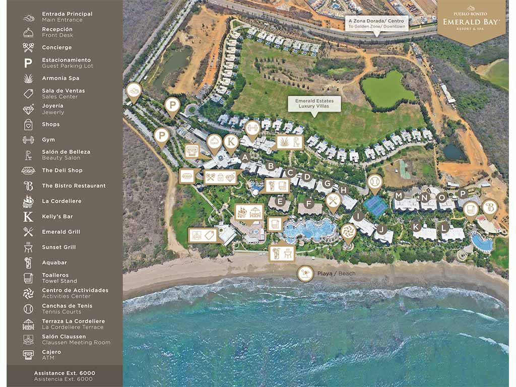 Pueblo Bonito Emerald Bay Resort And Spa - Sunwing.ca within Pueblo Bonito Sunset Beach Map