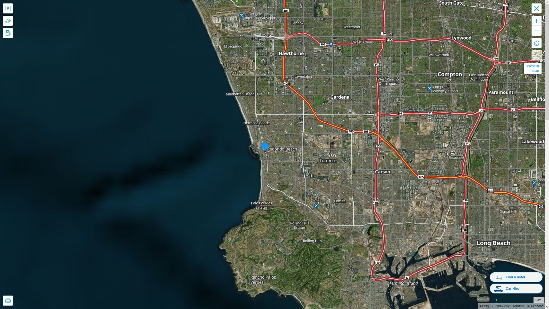 Redondo Beach California Map - United States regarding Google Maps Redondo Beach Ca