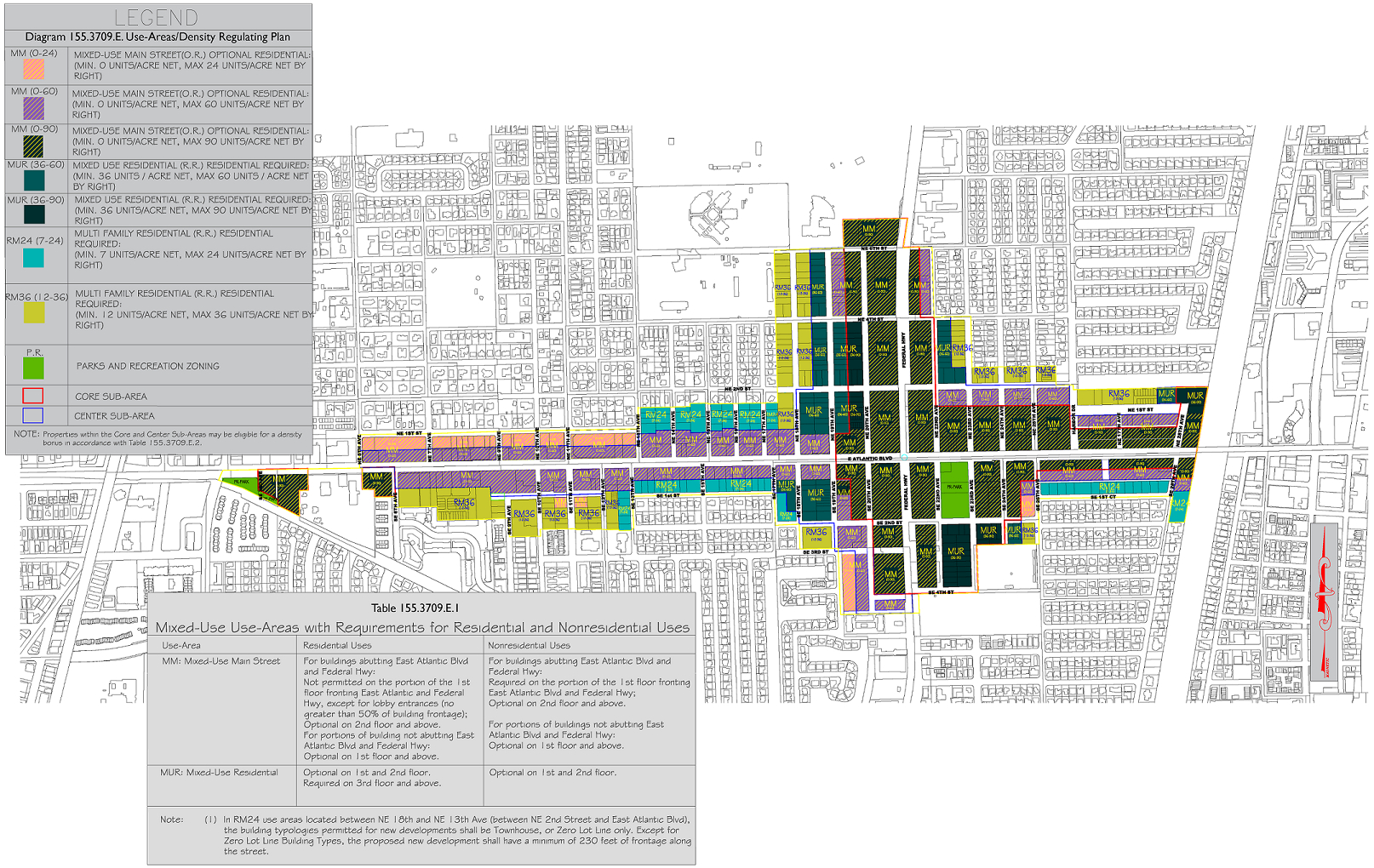 Regulating Plans/Maps For East Overlay District with regard to City Of Pompano Beach Zoning Map