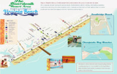 Resort Area / Oceanfront Map - Virginia Beach, Va regarding Map of Va Beach Va