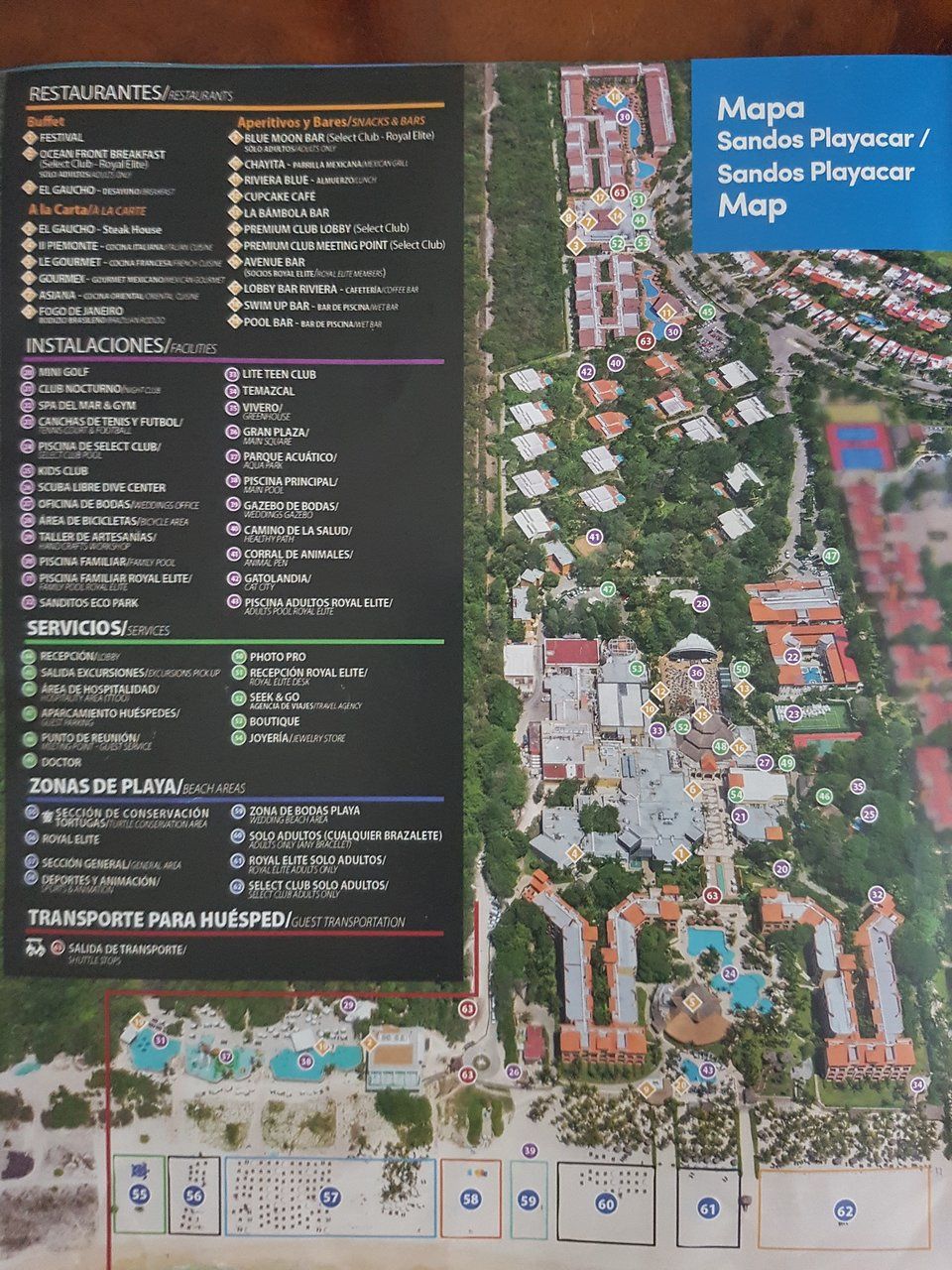 Resort Map – Bild Von Sandos Playacar, Playa Del Carmen - Tripadvisor with Sandos Playacar Beach Resort Map