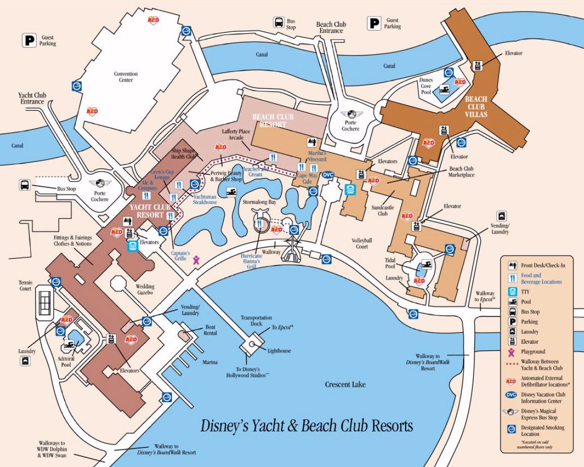 Resort Map | Disney&amp;#039;&amp;#039;S Beach Club Resort | Florida with regard to Disney Beach Club Resort Room Map