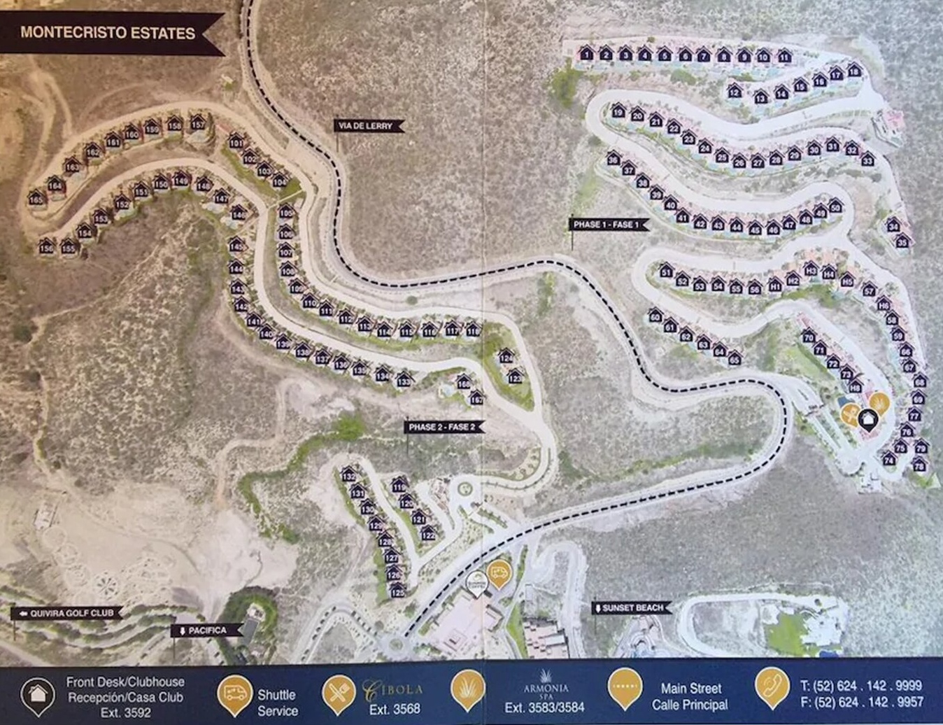 Resort Map | Montecristo Estates Luxury Villas | Los Cabos, Mexico intended for Pueblo Bonito Sunset Beach Map of Resort