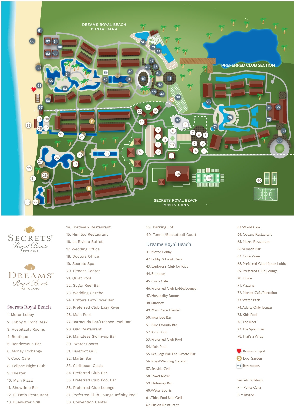 Resort Map | Secrets Royal Beach | Punta Cana, D.r. within Secrets Royal Beach Punta Cana Resort Map