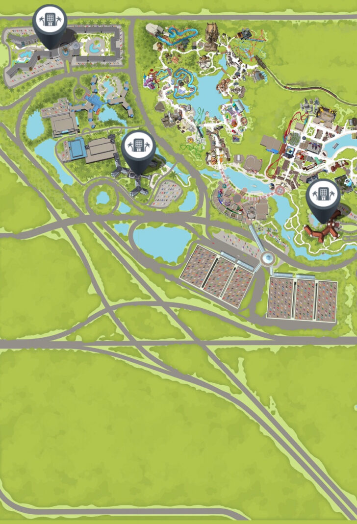 Map Cabana Bay Beach Resort