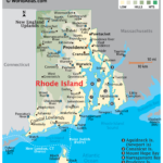 Rhode Island Maps & Facts   World Atlas In Map Of Rhode Island Beaches