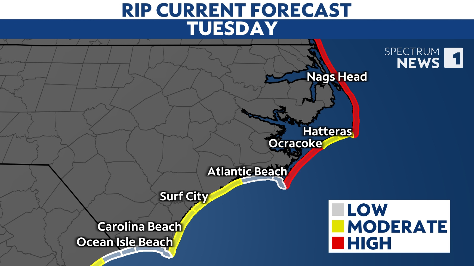 Rip Current Forecast pertaining to Corolla Beach Flag Today Map