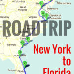 Road Trip Along The East Coast Of Usa Pertaining To Map Of East Coast From New York To Florida