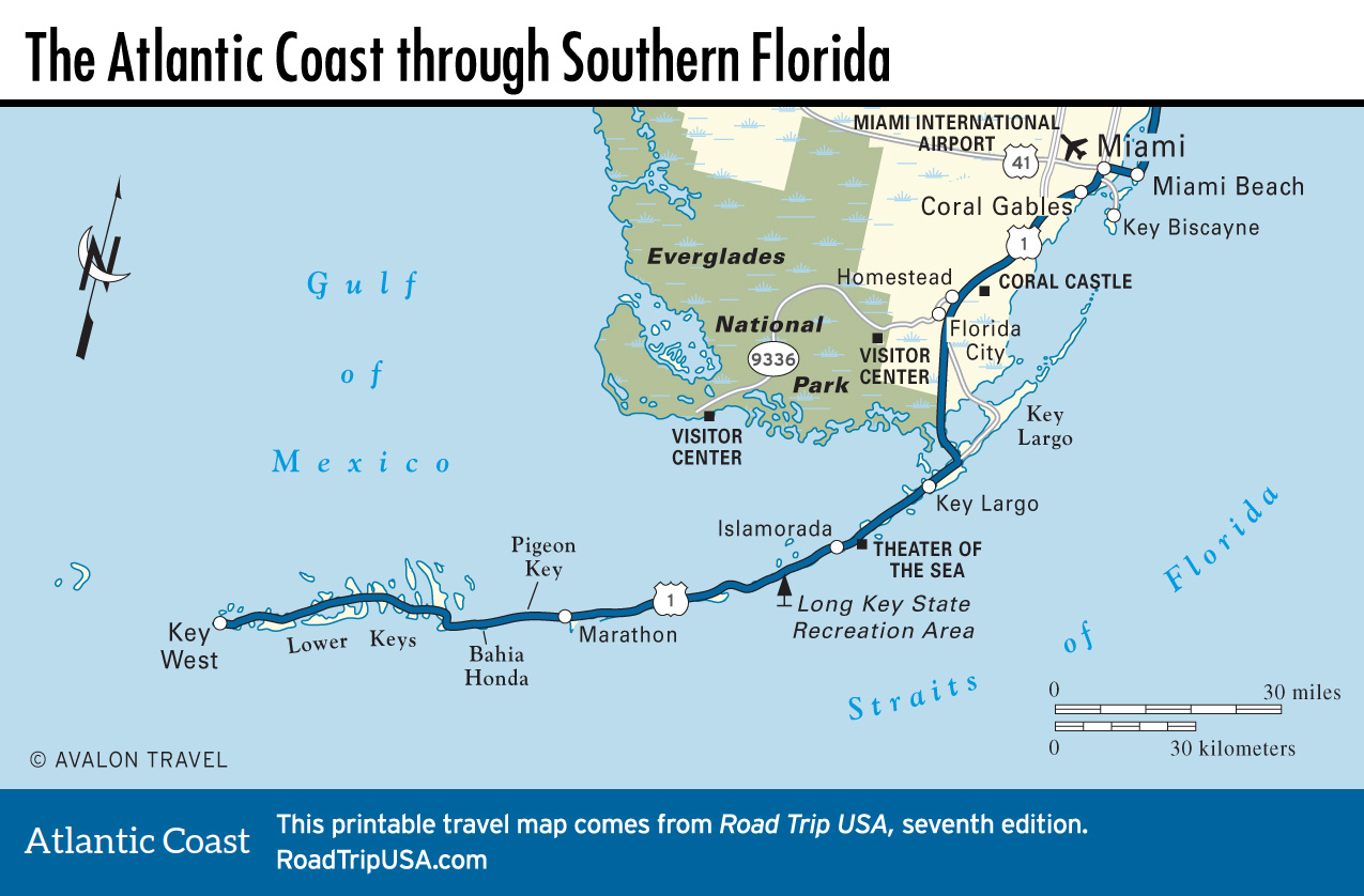 Road Trip To Key West - Sights, Eats, And Map | Road Trip Usa within Beaches in Key West Map