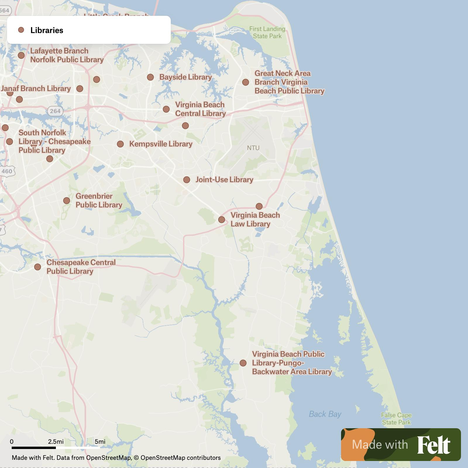 Roads In The City Of Virginia Beach, Virginia intended for Map of Virginia Beach Area