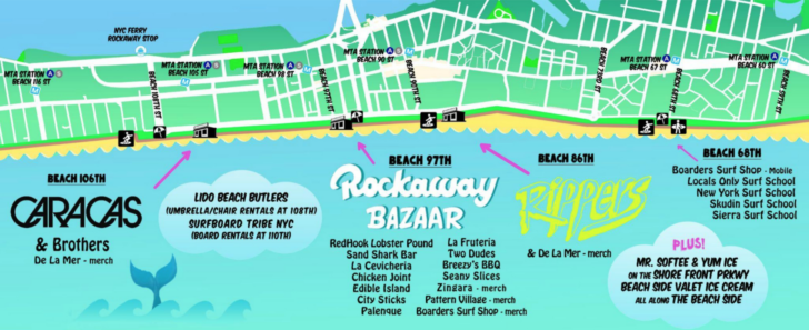 Map of Rockaway Beach New York