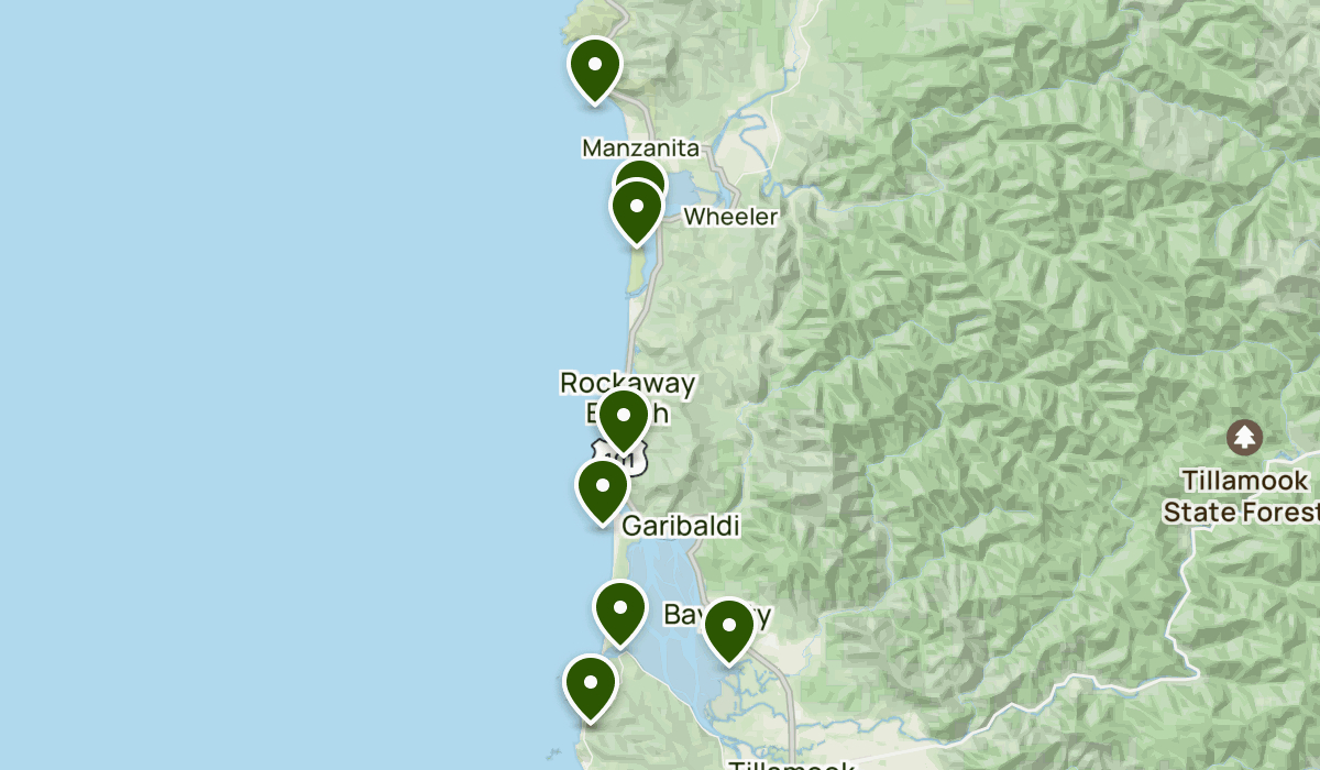 Rockaway Beach | List | Alltrails regarding Map of Rockaway Beach Oregon