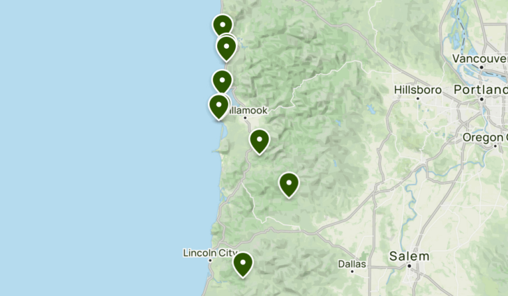 Map of Rockaway Beach Or Map of Rockaway Beach Or