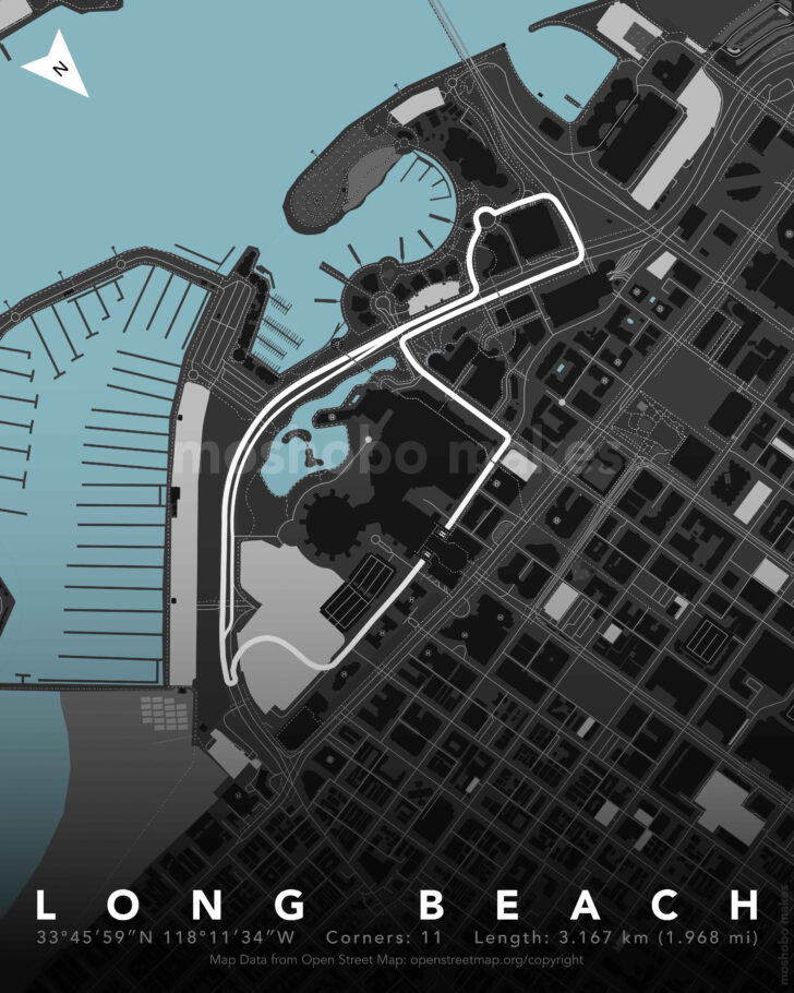 Long Beach Grand Prix Circuit Map