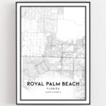 Royal Palm Beach Map Print, Royal Palm Beach Map Poster Wall Art Pertaining To Royal Palm Beach Fl Map