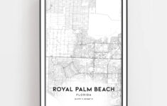 Royal Palm Beach Map Print, Royal Palm Beach Map Poster Wall Art pertaining to Royal Palm Beach Fl Map