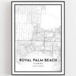Royal Palm Beach Map Print, Royal Palm Beach Map Poster Wall Art Regarding Map Of Royal Palm Beach Florida