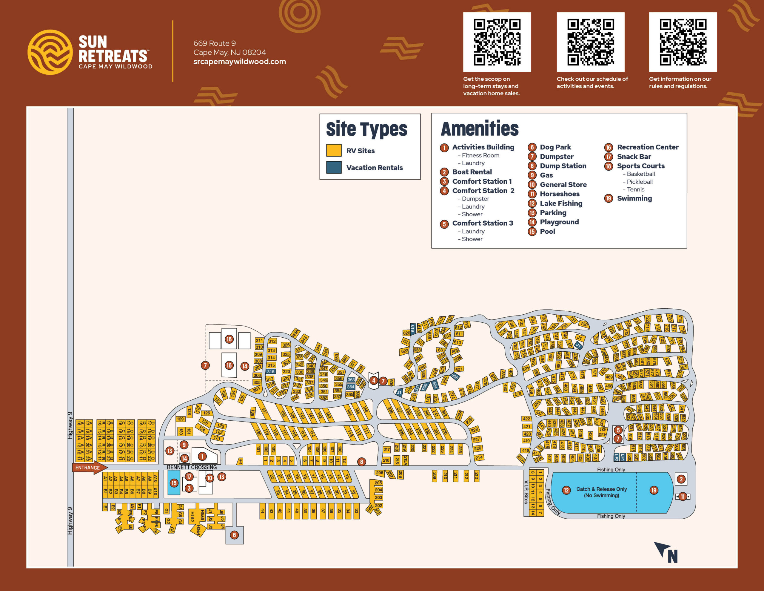 Rv Resort In Cape May, Nj - Sun Retreats Cape May Wildwood throughout Sun Outdoors Orange Beach Map