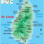 Saint Lucia — A World Of Cultures Within Map Of St Lucia Beaches