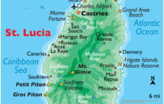 Saint Lucia — A World Of Cultures within Map of St Lucia Beaches