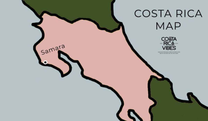 Samara Beach Costa Rica Map