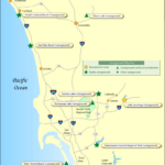 San Diego Campground Map In South Carlsbad State Beach Campsite Map
