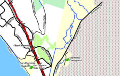 San Onofre Sb - California Trail Map throughout San Onofre State Beach Map