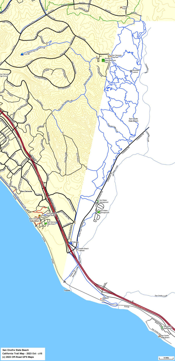 Map San Clemente State Beach