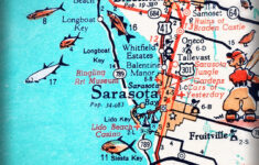 Sarasota Bradenton Retro Beach Map Print Funky Vintage Turquoise Photo Of  Florida West Coast - Etsy.de intended for Map of Lido Beach Sarasota Fl