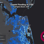 Sea Level Rise Projection Map   Virginia Beach | Earth Intended For Virginia Beach Va Flood Zone Map