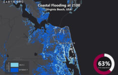 Sea Level Rise Projection Map - Virginia Beach | Earth intended for Virginia Beach Va Flood Zone Map