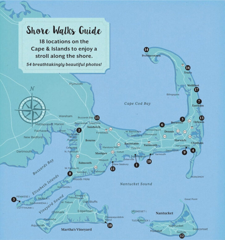 Map of Cape Cod Ma Beaches