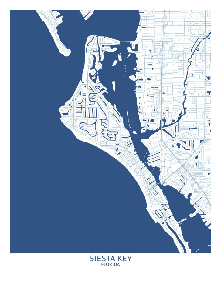 Siesta Key Beach Florida Map