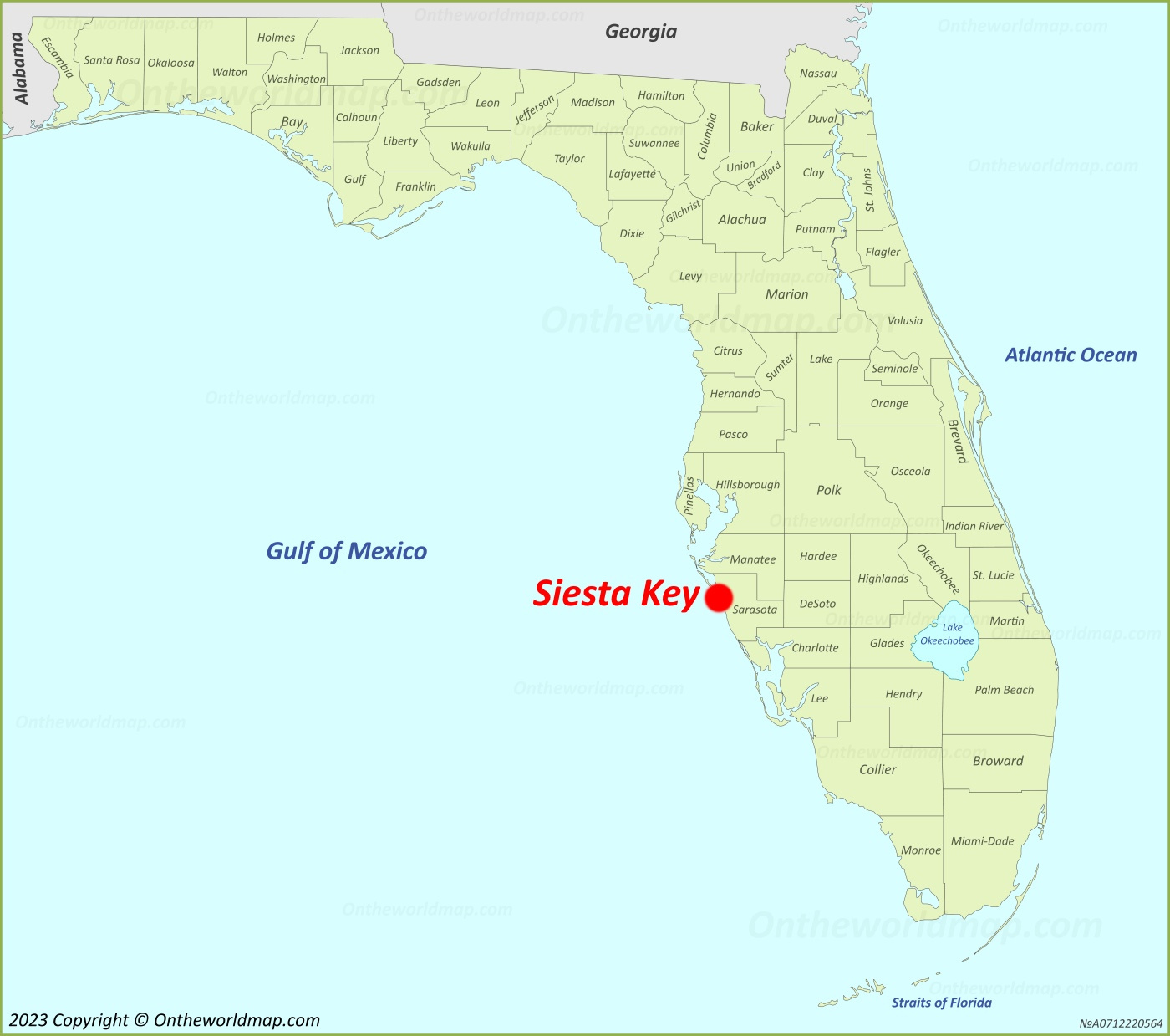 Siesta Key Map | Florida, U.s. | Detailed Maps Of Siesta Key intended for Siesta Key Beach on Map