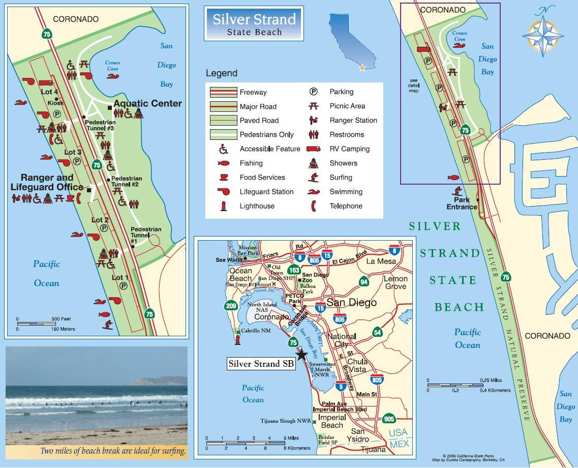Silver Strand California State Parks On The Beach - Guide To throughout Silver Strand State Beach Camping Map
