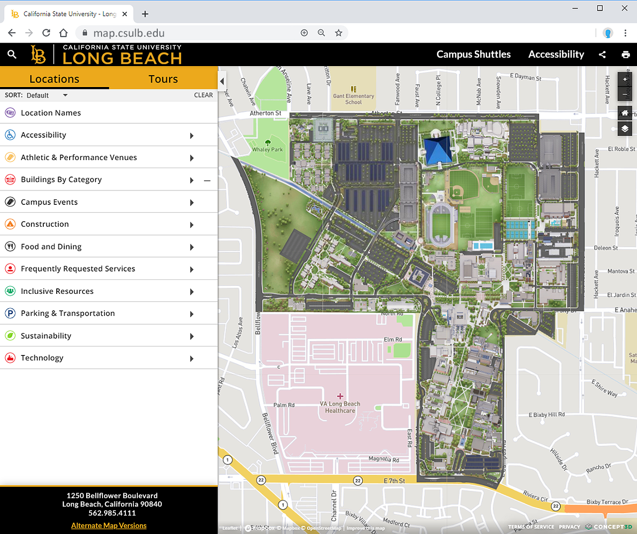 Smart Maps Will Help Students, Visitors Navigate The Campus On for California State University Long Beach Map