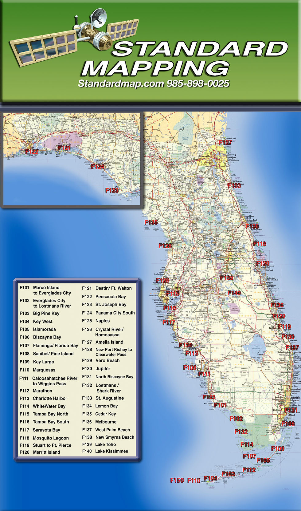 Smf138 New Smyrna Beach Florida | Standard Mapping for Map of New Smyrna Beach Fl