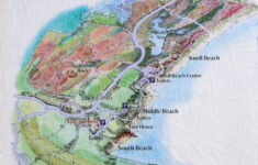 South Beach Car Park Illustrated Map – Swanage.co.uk intended for South Beach State Park Map