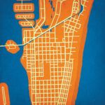 South Beach, Florida Map Artcity Prints   The Map Shop Inside Map Of South Beach Florida