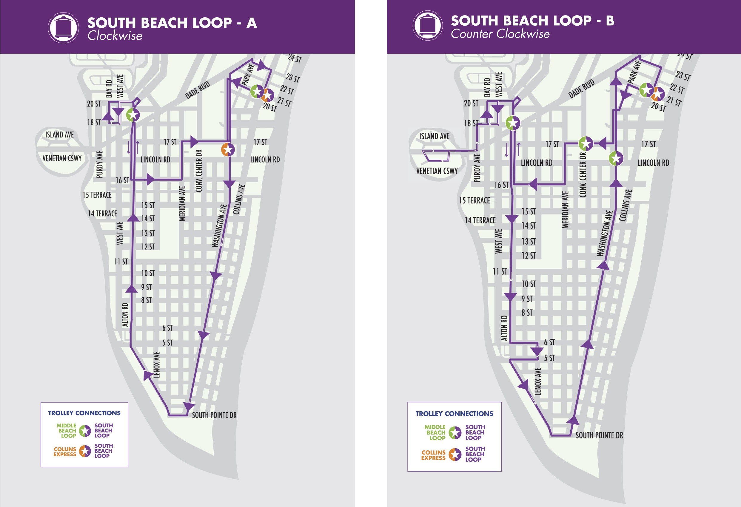 South Beach Trolley - City Of Miami Beach for Miami Beach Trolley Map Pdf