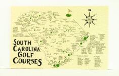 South Carolina Golf Courses Map - Etsy Österreich inside Myrtle Beach Map Of Golf Courses