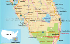 South Florida Map - Usa Coastal Regions with regard to Map of the South West Coast of Florida