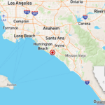 Southern California Earthquakes: Cluster Of 3 Strike In Orange Throughout Newport Beach California On Map