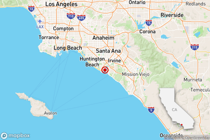 Newport Beach California on Map